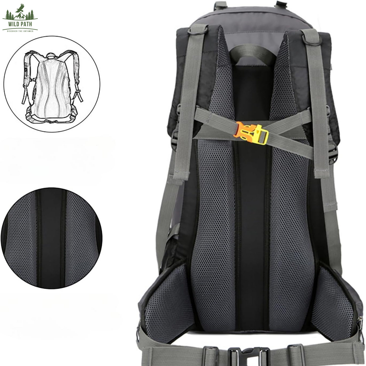 Sac à dos d'alpinisme 60L Grande Capacité