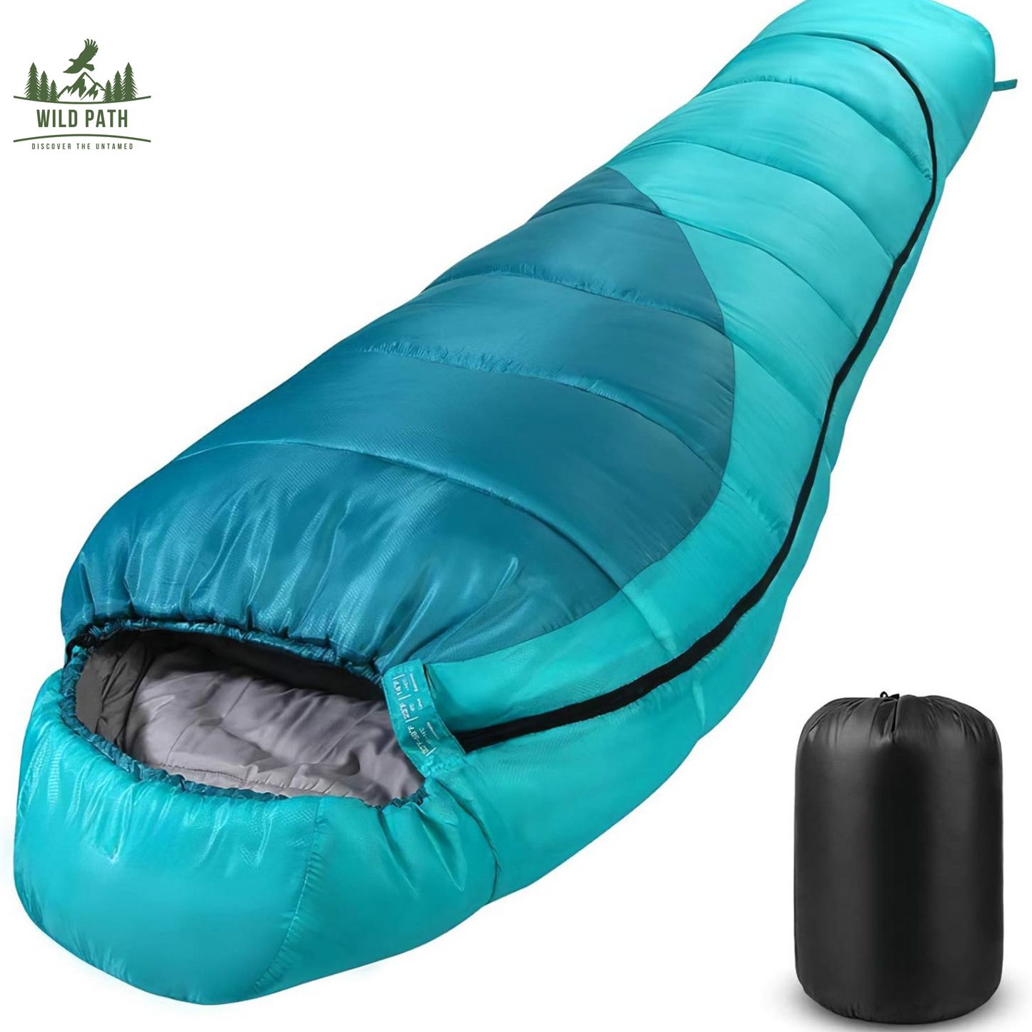 Sac de Couchage Momie Ultra-Isolant -10°C (1,5kg, 1kg de duvet, tissu 400T)