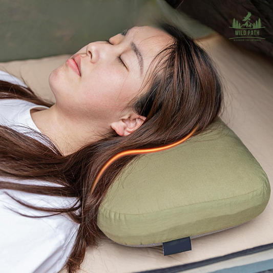 Oreiller en mousse à mémoire de forme pour camping