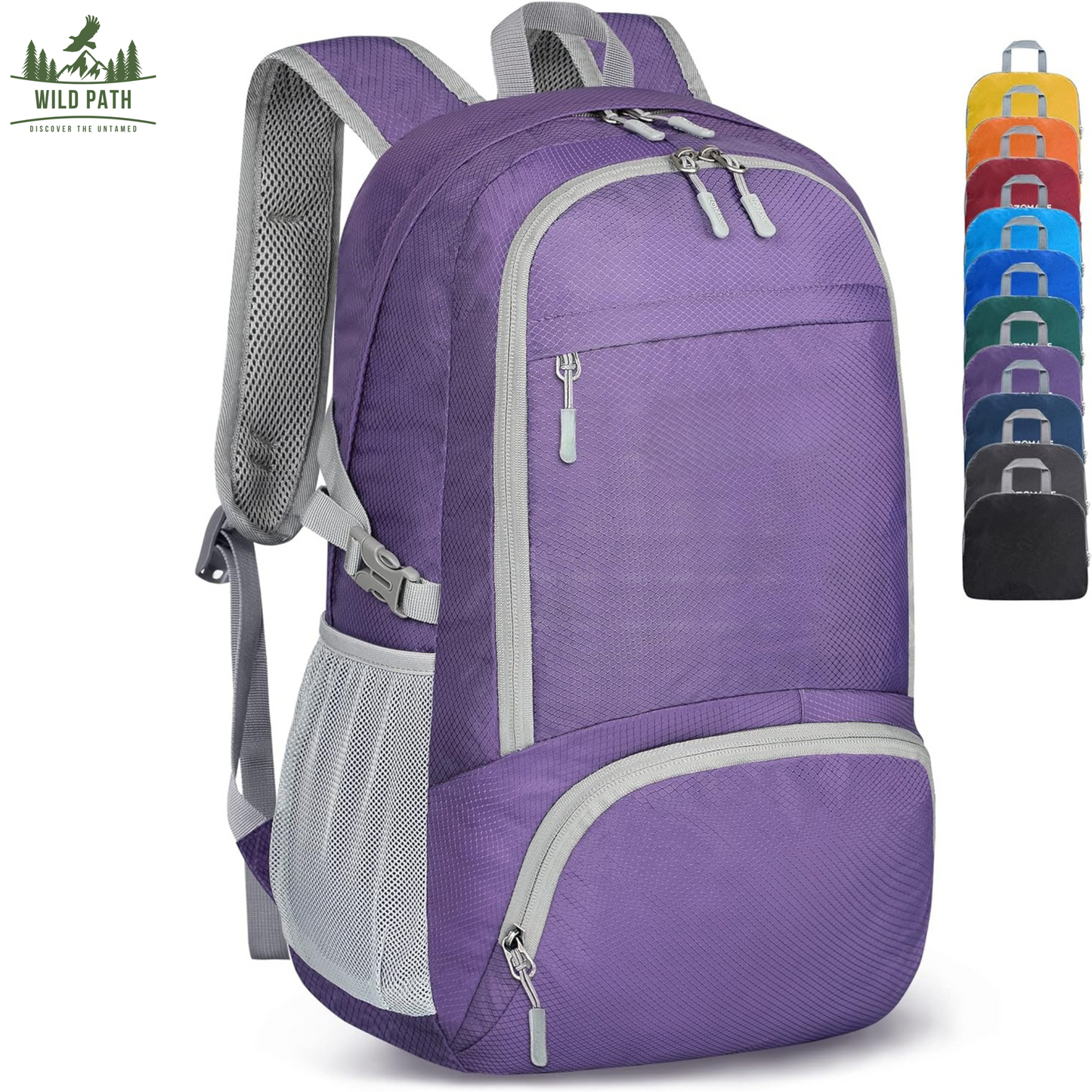 Sac à Dos Pliable 30L WildPath - Léger, Résistant à l'Eau et Compact