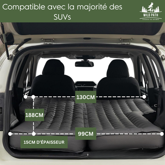 Matelas Gonflable pour Voitures Multi Usage Lit Camping avec Pompe