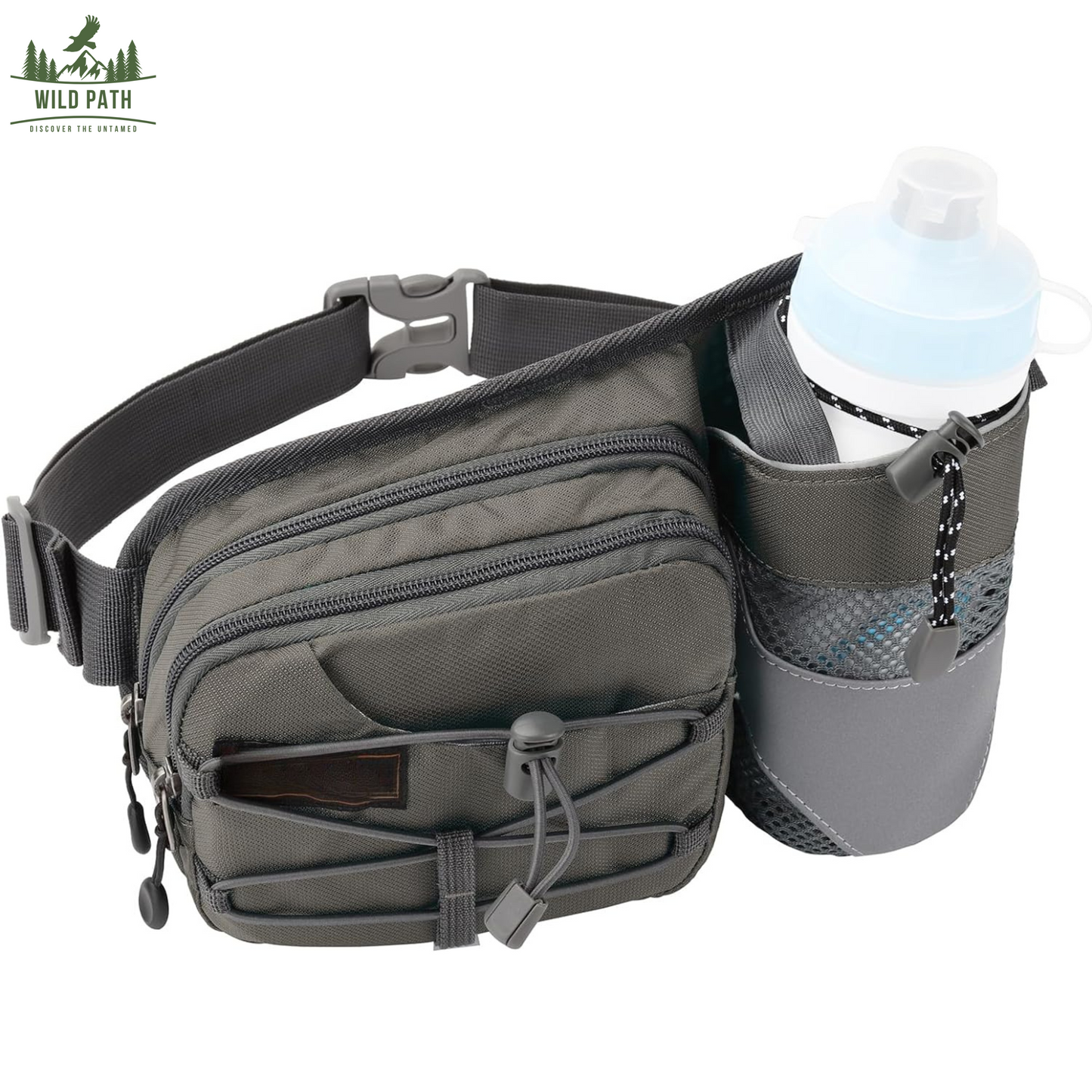 Sac Banane avec Porte-Gourde pour Randonnée, Course et Trekking