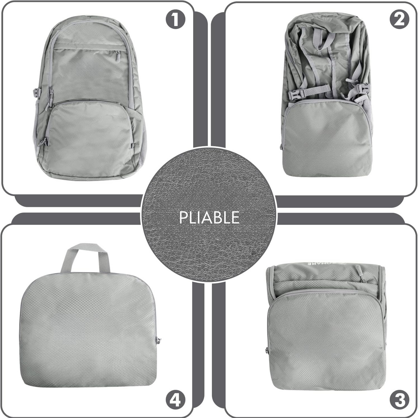Sac à Dos Pliable 30L WildPath - Léger, Résistant à l'Eau et Compact