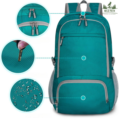 Sac à Dos Pliable 30L WildPath - Léger, Résistant à l'Eau et Compact