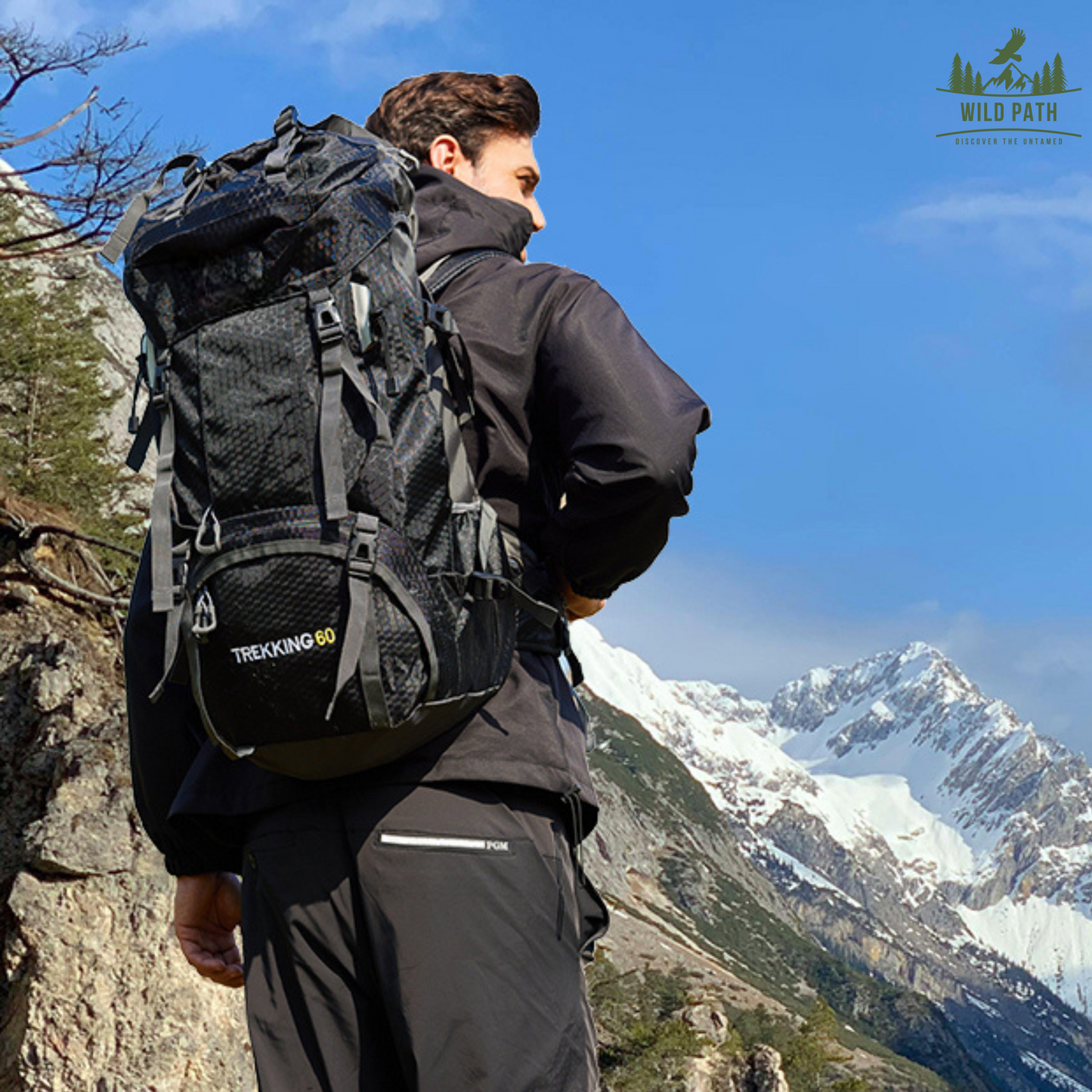 Sac à dos d'alpinisme 60L Grande Capacité