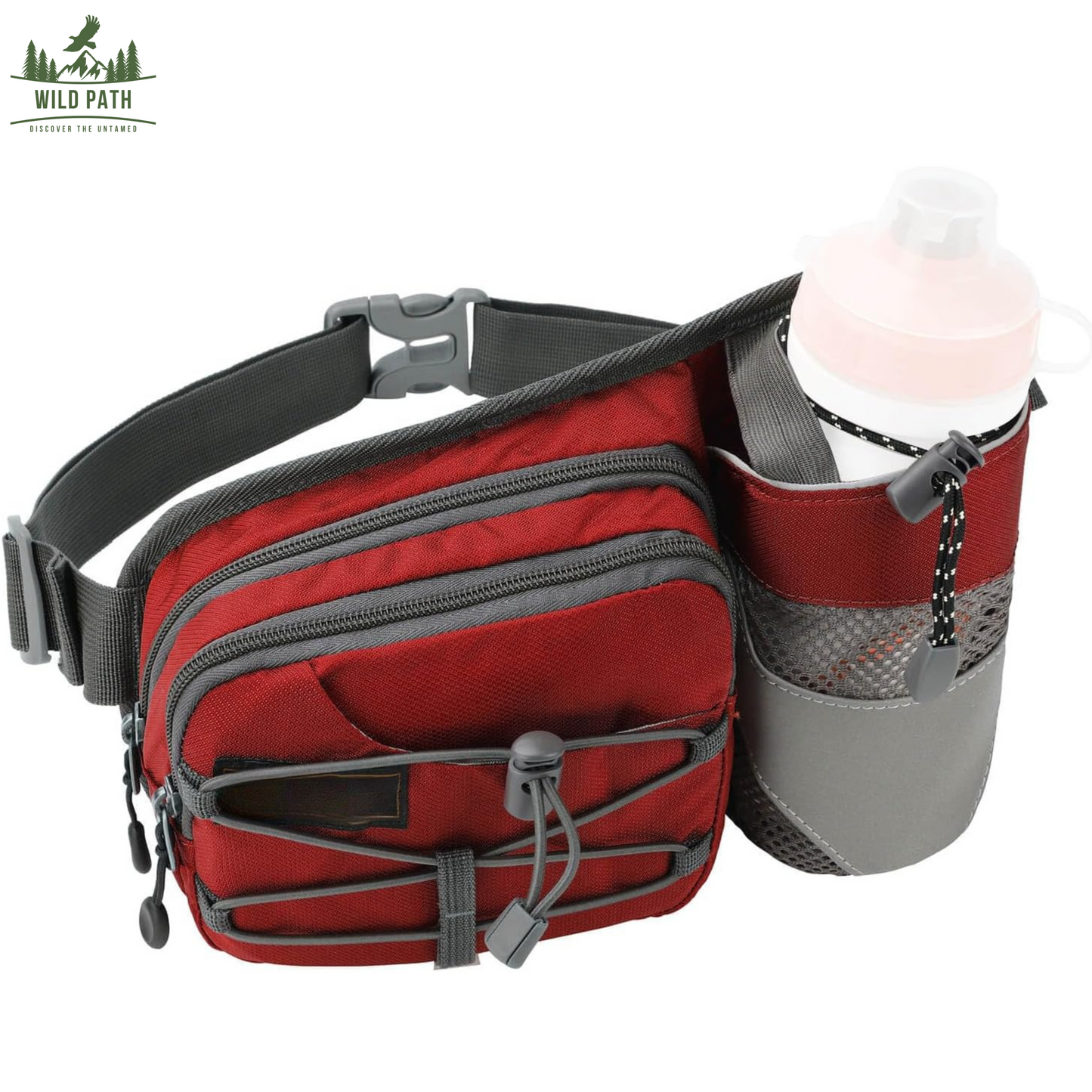 Sac Banane avec Porte-Gourde pour Randonnée, Course et Trekking