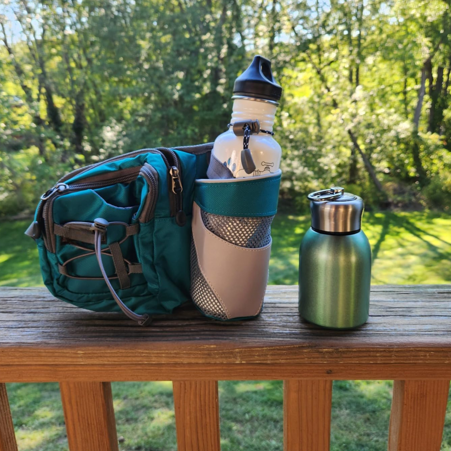 Sac Banane avec Porte-Gourde pour Randonnée, Course et Trekking