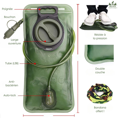 Poche à eau 1.5L-2L-3L