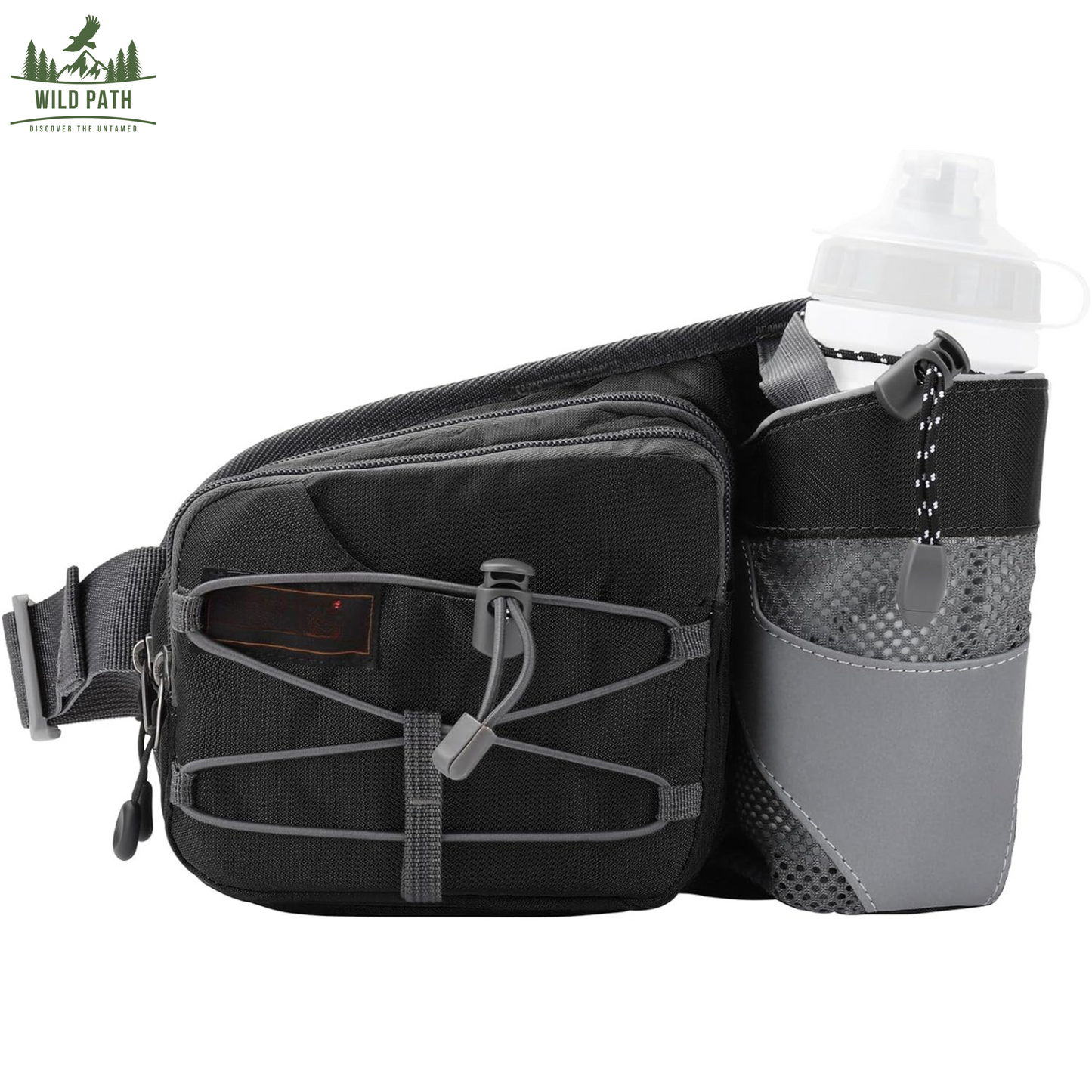 Sac Banane avec Porte-Gourde pour Randonnée, Course et Trekking