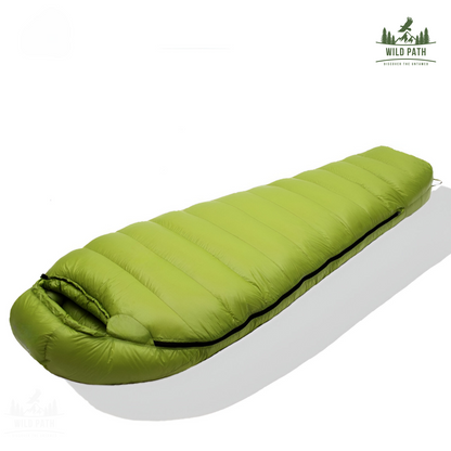 Sac de Couchage Momie Ultra-Isolant -10°C (1,5kg, 1kg de duvet, tissu 400T)