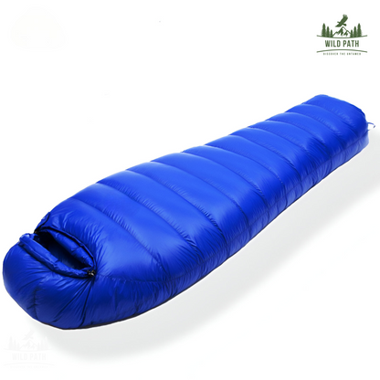 Sac de Couchage Momie Ultra-Isolant -10°C (1,5kg, 1kg de duvet, tissu 400T)