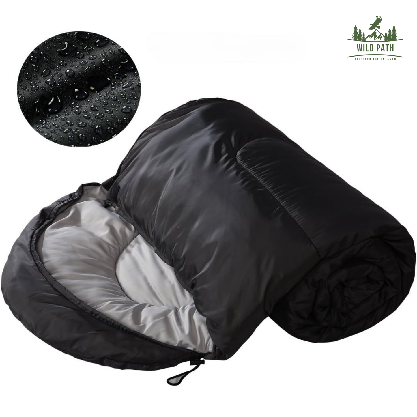 Sac de couchage : -5°C (1kg, 600g de duvet, tissu 320T)