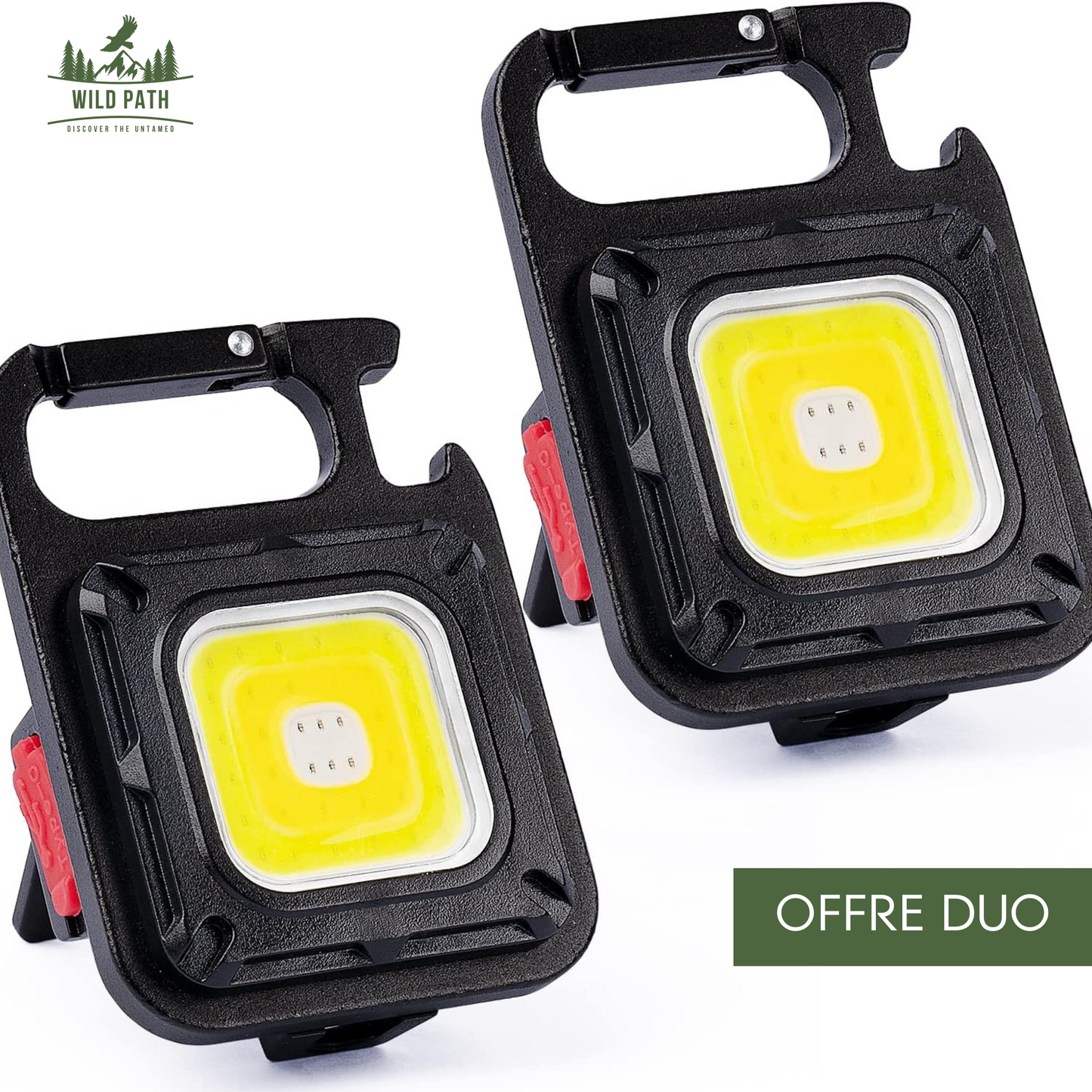 Mini Lampe Torche LED COB Porte-Clés