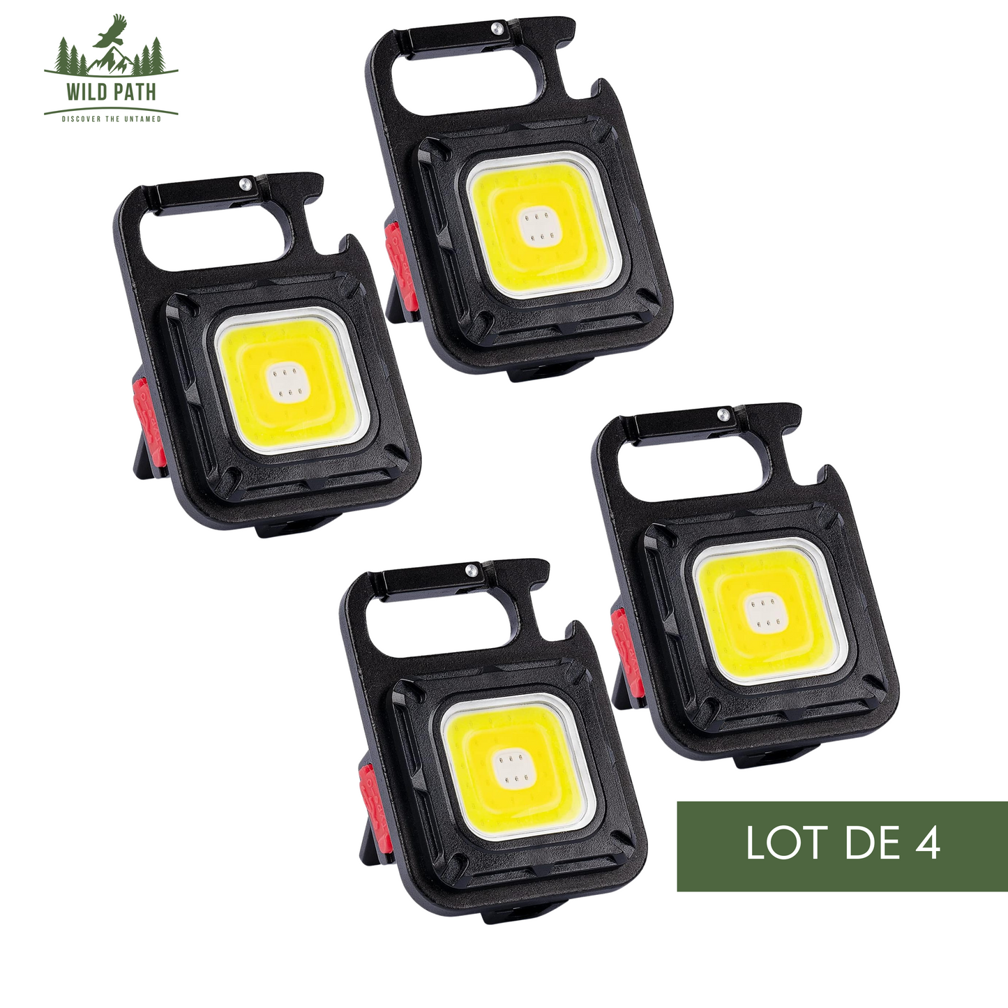 Mini Lampe Torche LED COB Porte-Clés