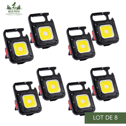 Mini Lampe Torche LED COB Porte-Clés